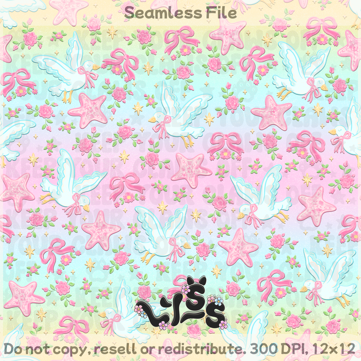 2026 - Lyss Doodles - Seamless - Mystery Files #4 - 26LD014