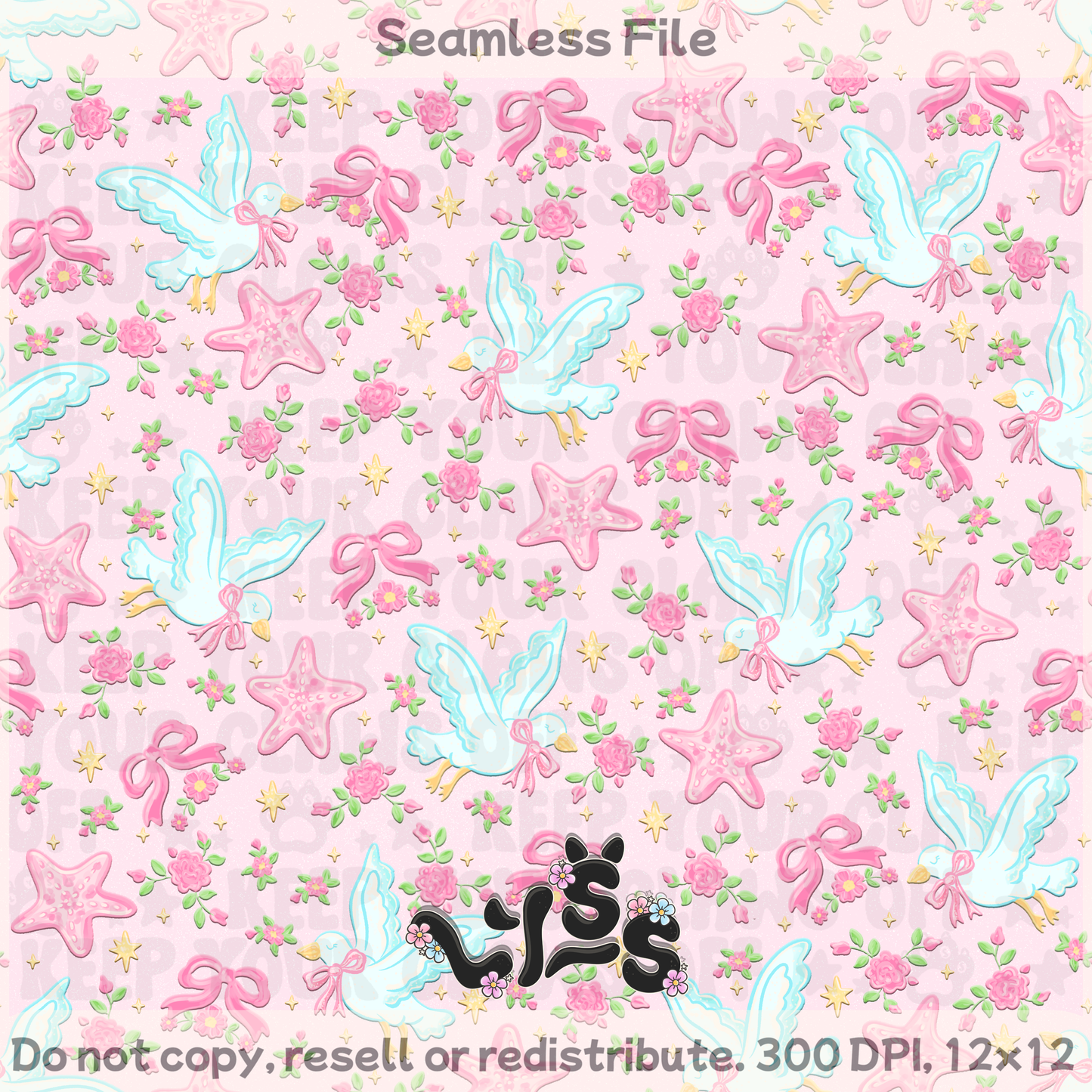 2026 - Lyss Doodles - Seamless - Mystery Files #4 - 26LD014