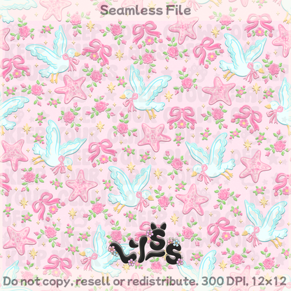 2026 - Lyss Doodles - Seamless - Mystery Files #4 - 26LD014