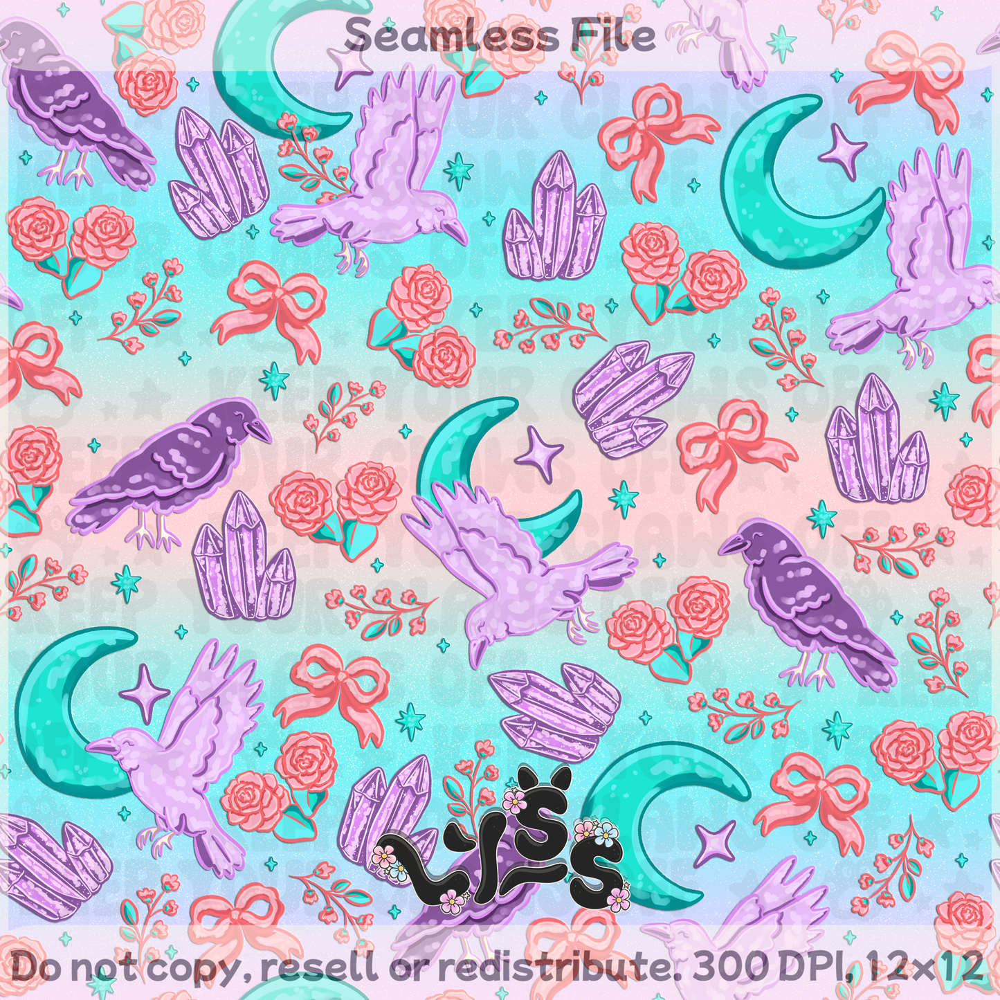 2026 - Lyss Doodles - Seamless - Mystery Files #5 - 26LD015