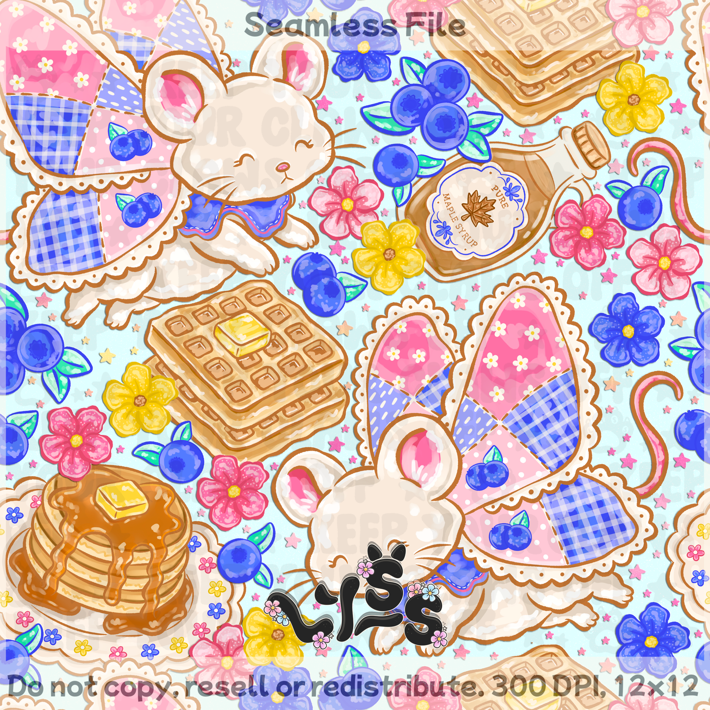 2026 - Lyss Doodles - Seamless - Mystery Files #6 - 26LD016