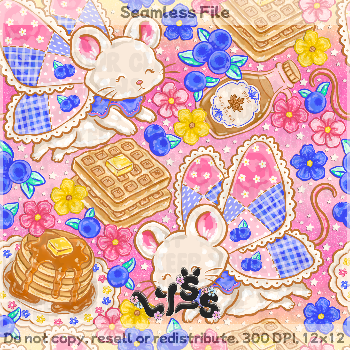 2026 - Lyss Doodles - Seamless - Mystery Files #6 - 26LD016