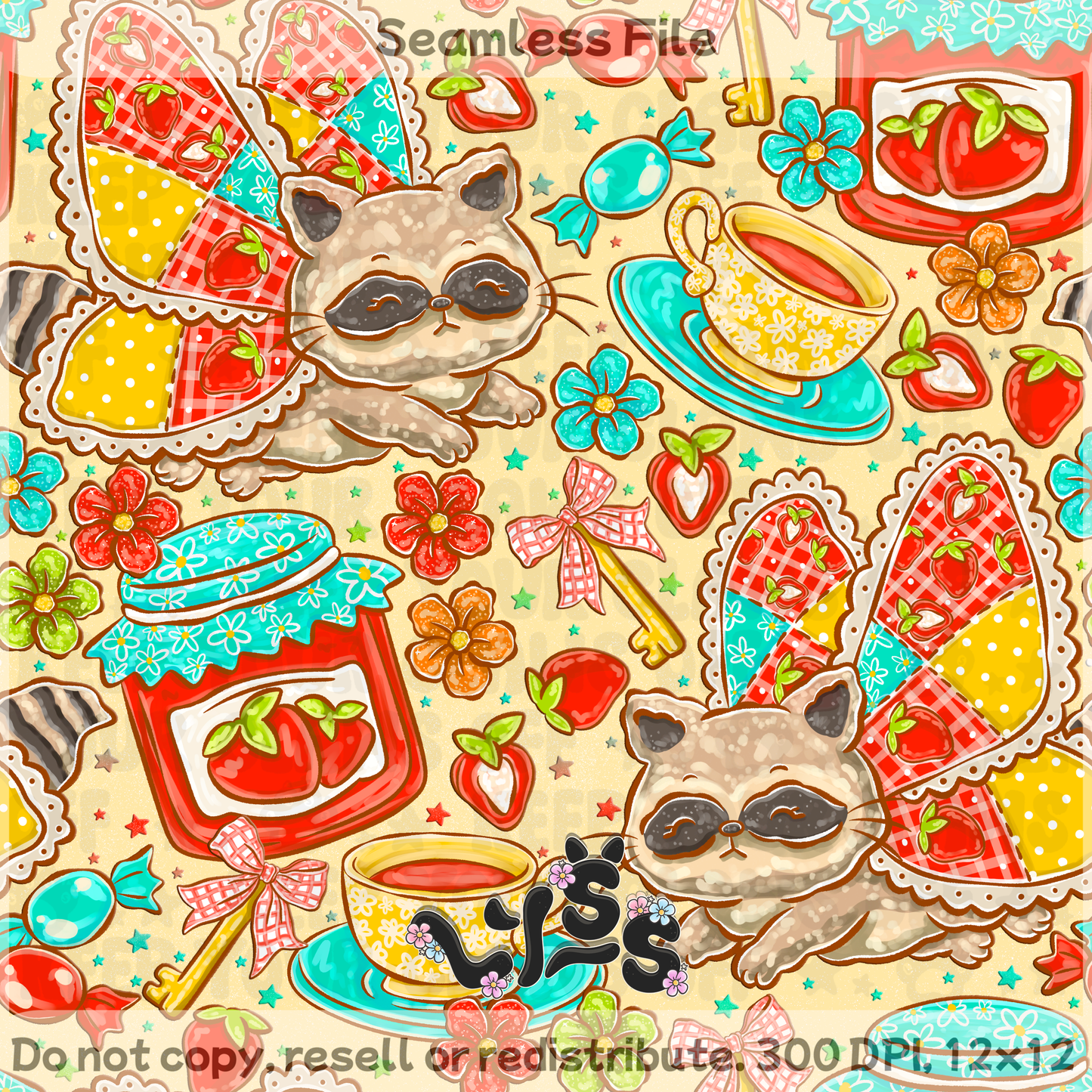 2026 - Lyss Doodles - Seamless - Mystery Files #2 - 26LD017