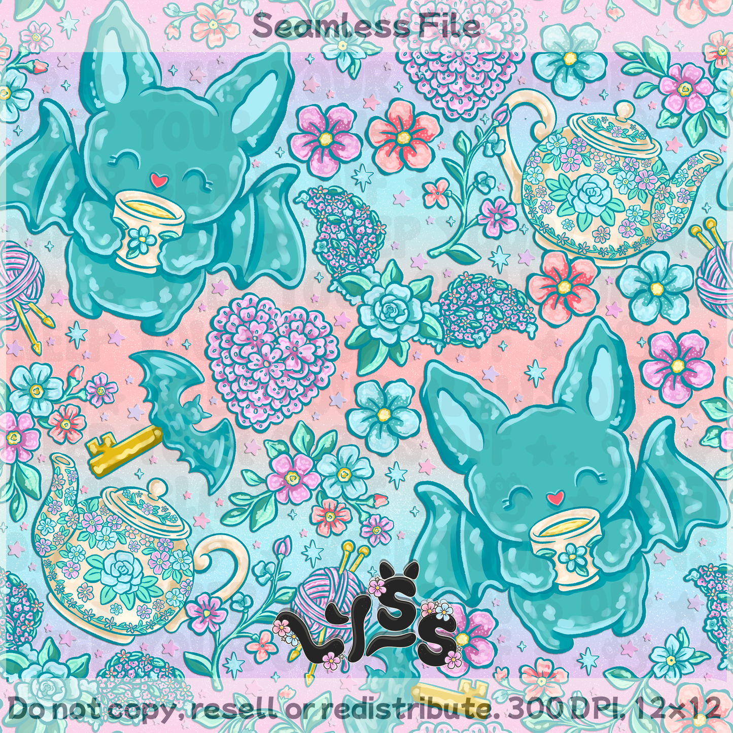 2026 - Lyss Doodles - Seamless - Mystery Files #3 - 26LD018