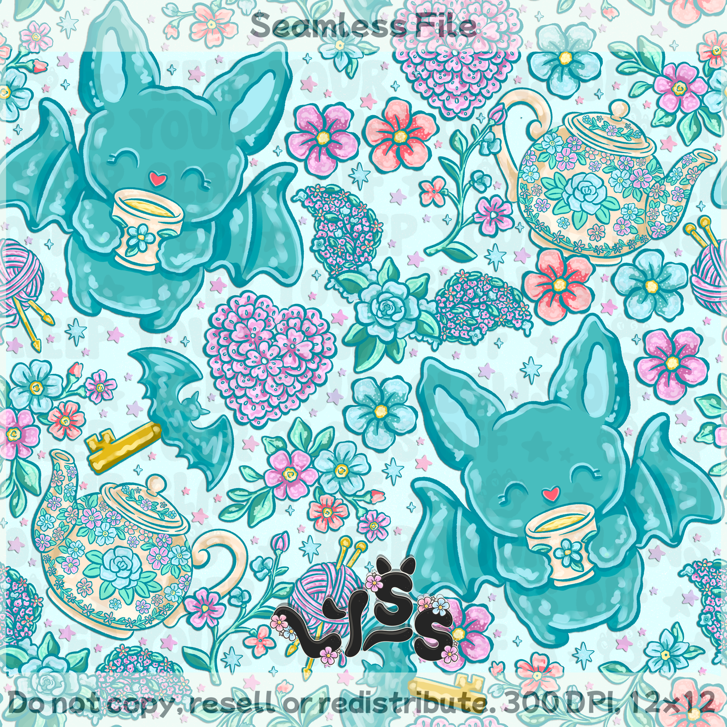 2026 - Lyss Doodles - Seamless - Mystery Files #3 - 26LD018