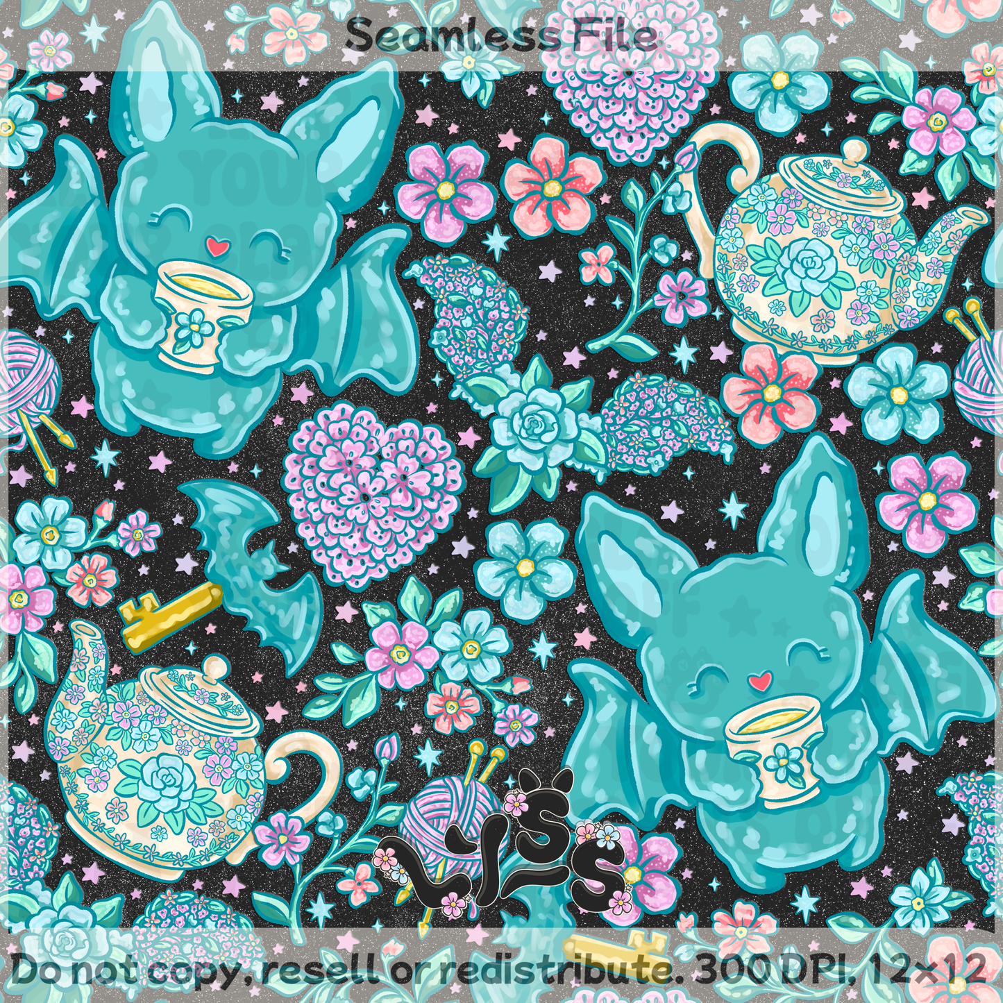 2026 - Lyss Doodles - Seamless - Mystery Files #3 - 26LD018