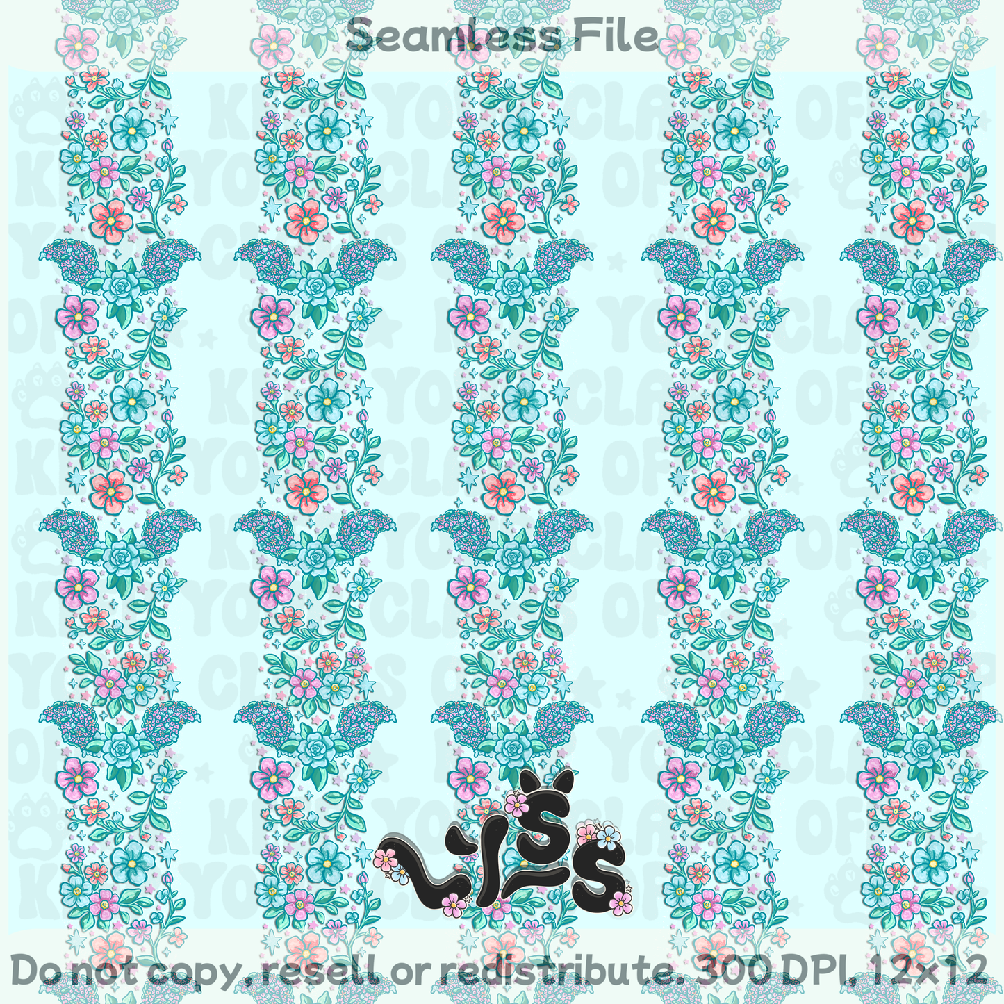 2026 - Lyss Doodles - Seamless Coordinate - Mystery Files #3 - 26LD018