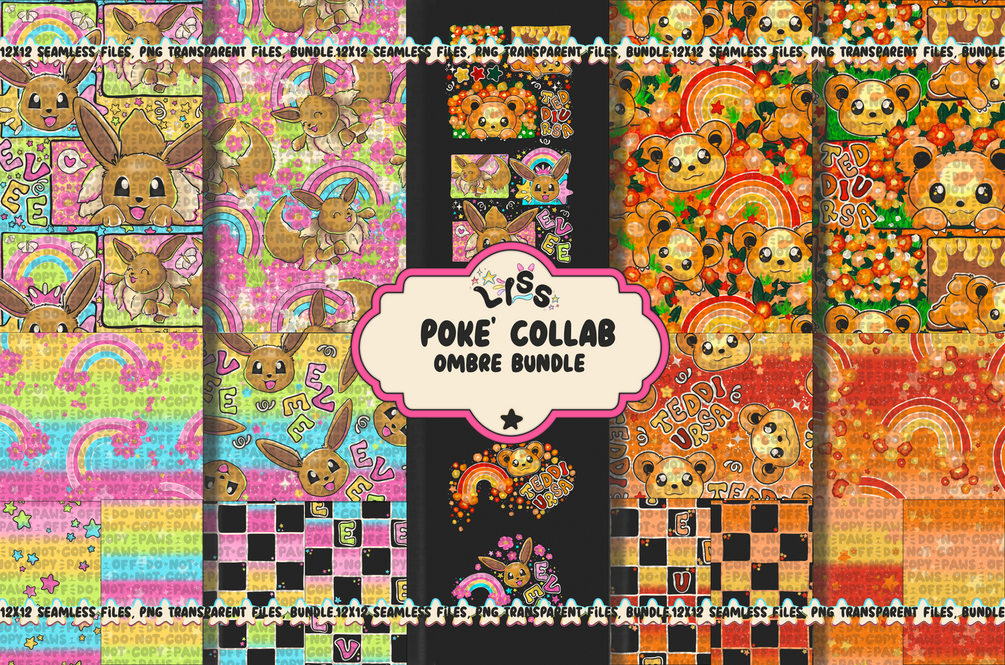 2023 - Lyss Doodles - BUNDLES - Poke Collab - 23LD023/23LD024