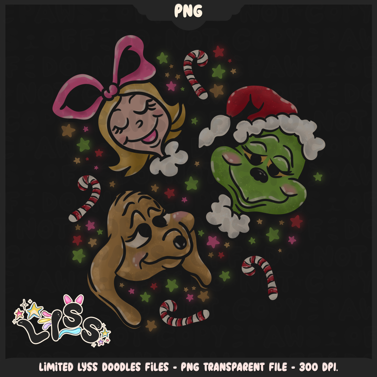 Lyss Doodles - PNG - 3k - Mean