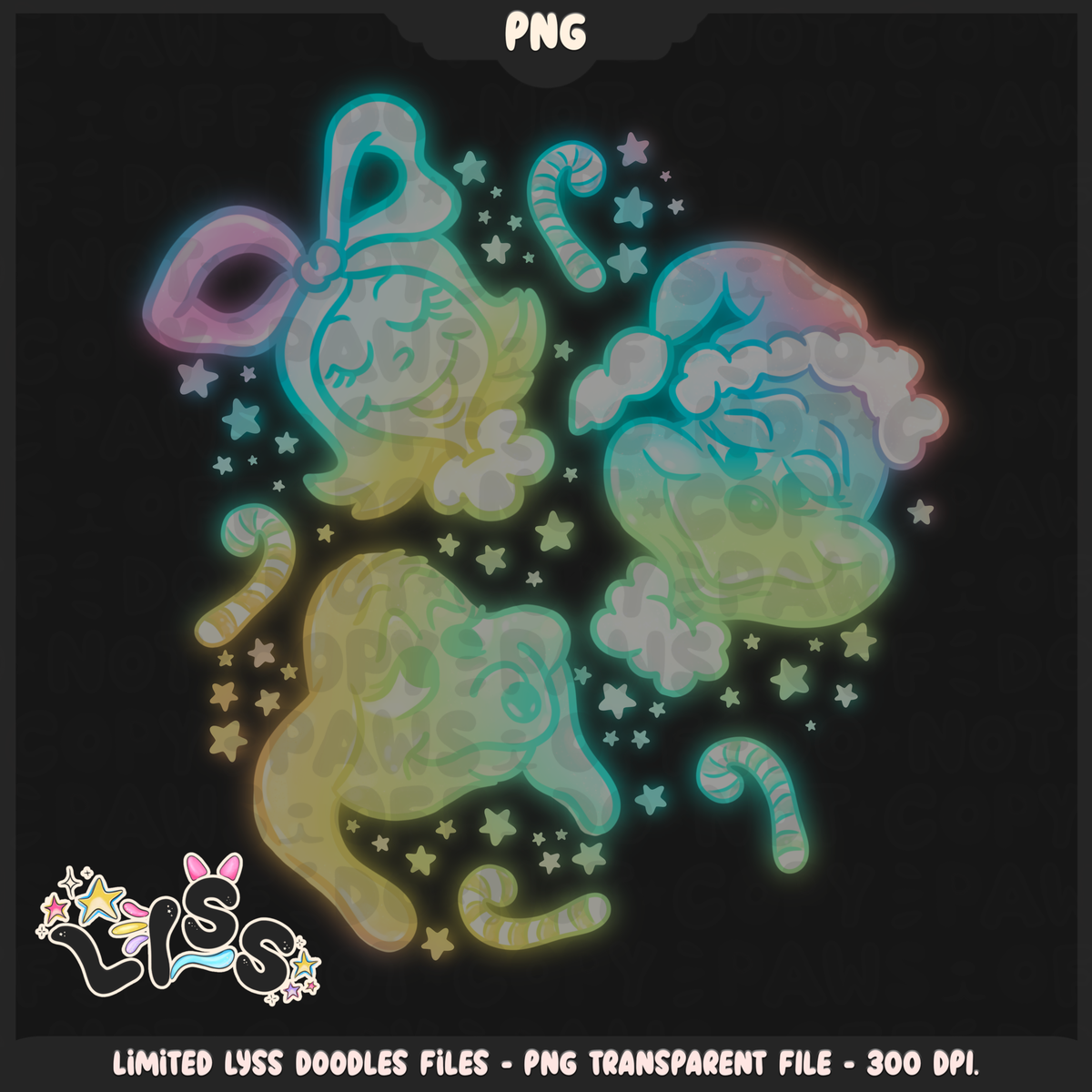 Lyss Doodles - PNG - 3k - Mean