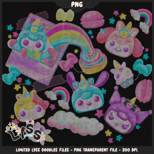 2024 - Lyss Doodles -  PNG Files - HK Birthday - 24LD010