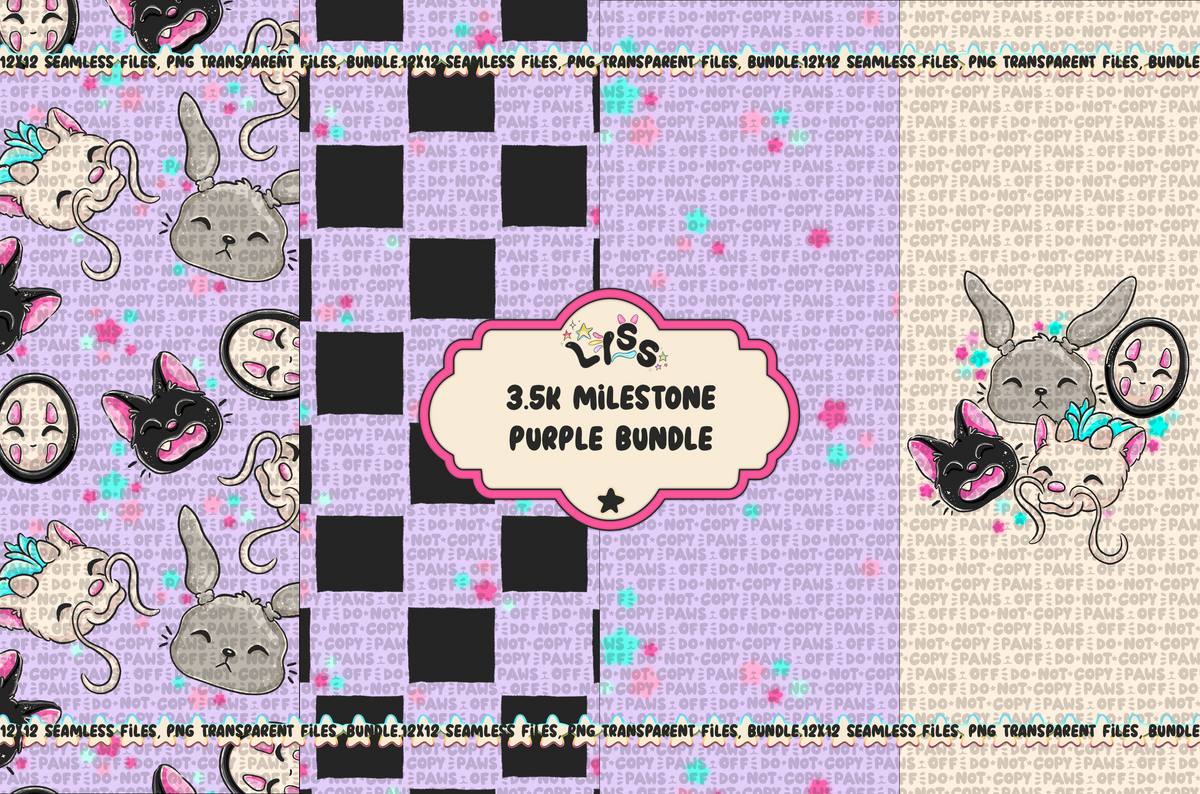 2024 - Lyss Doodles - Seamless - Mains - 3.5K Milestone - Bundles