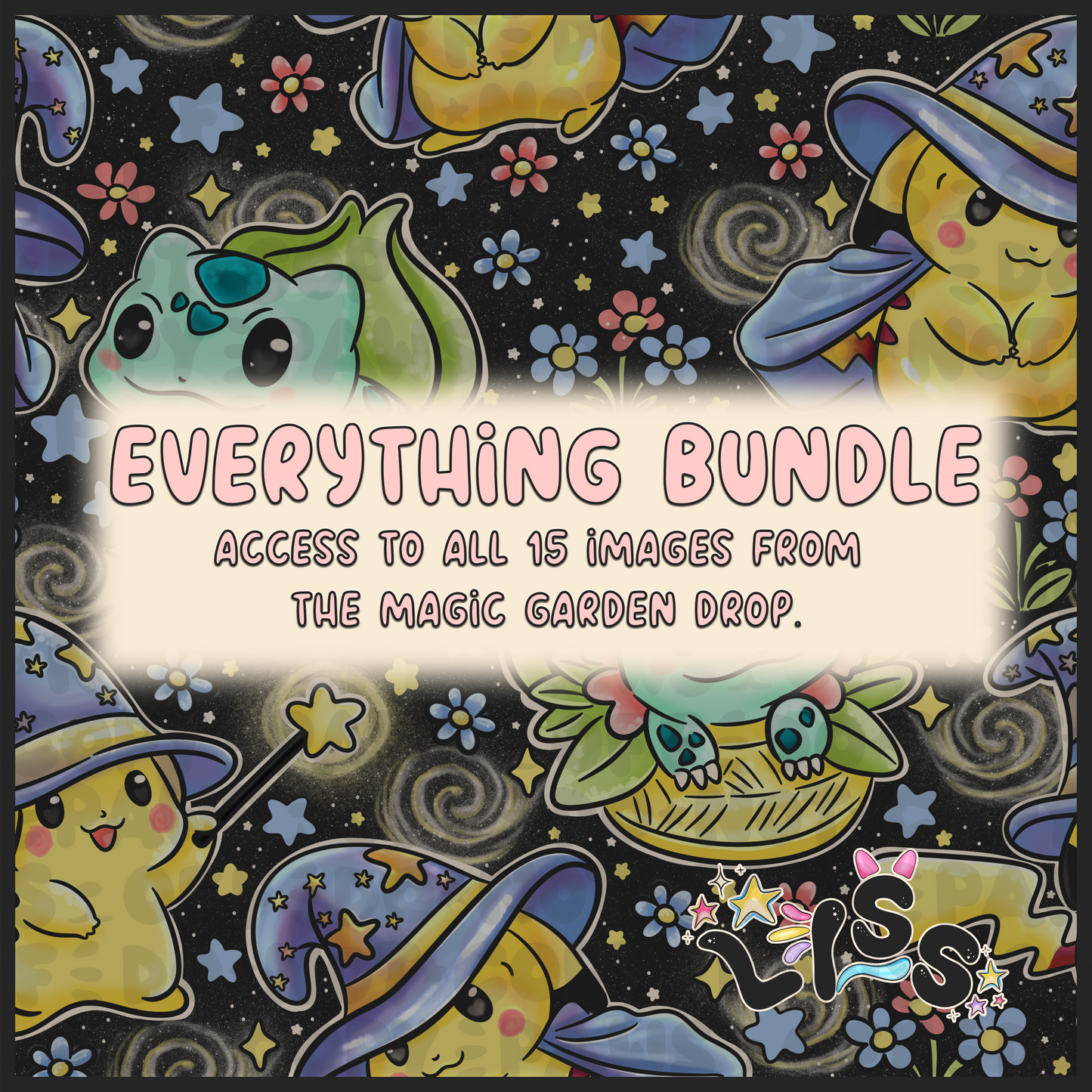 2024 - Lyss Doodles - Seamless - BUNDLES - Magic Garden - 24LD041