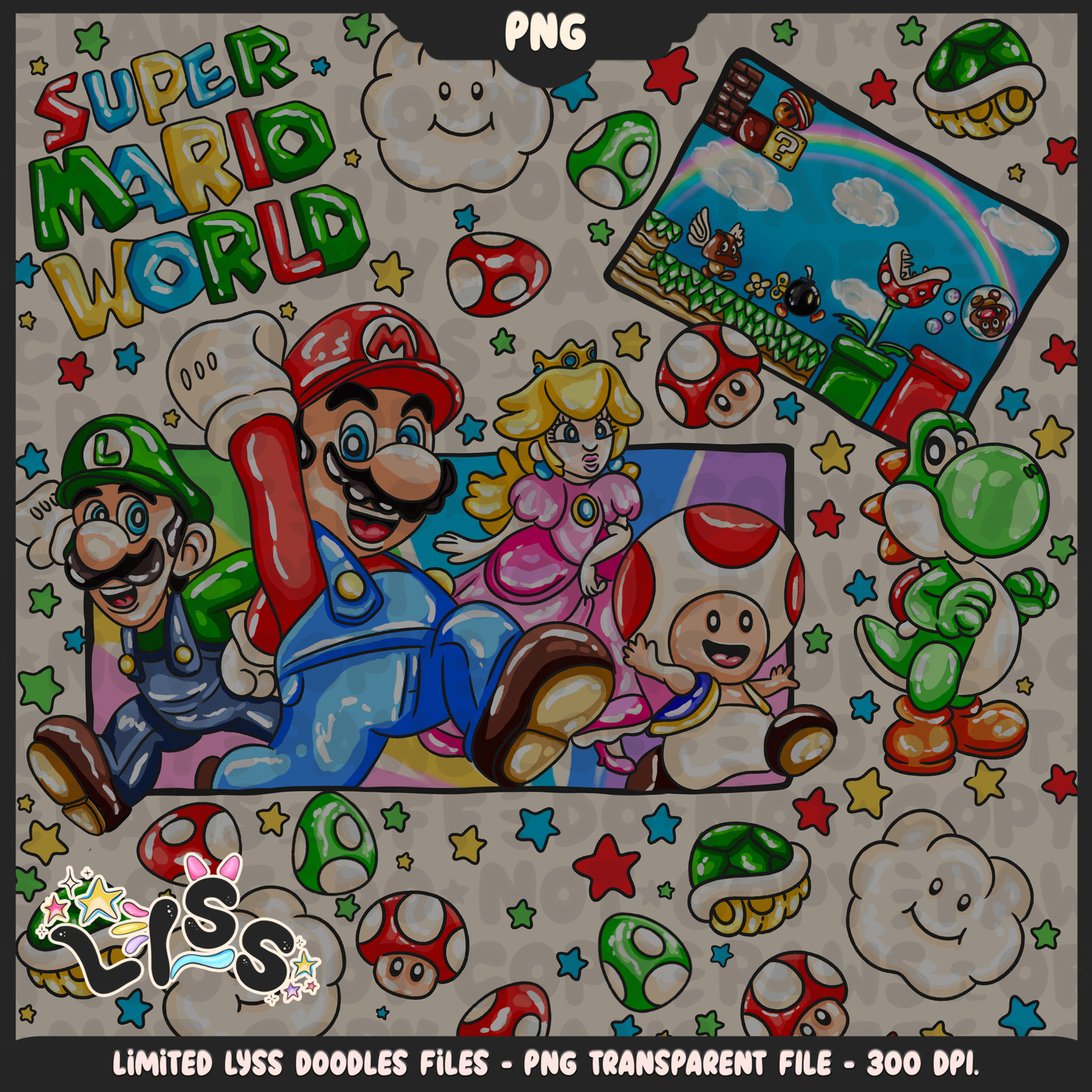 2024 - Lyss Doodles -  PNG Files - MAR10 - 24LD025