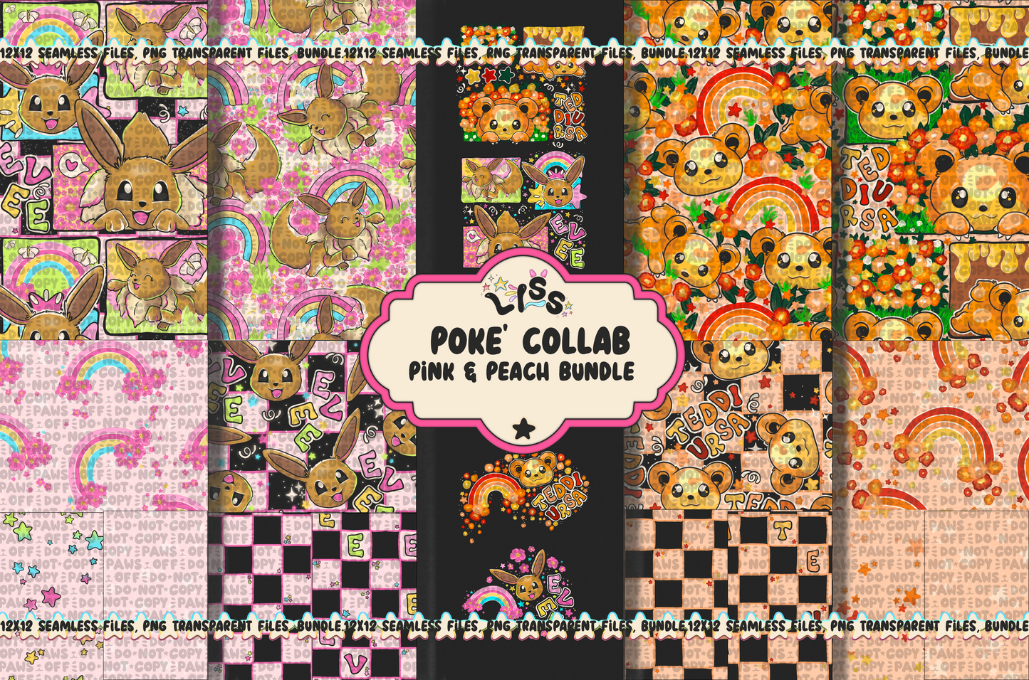 2023 - Lyss Doodles - BUNDLES - Poke Collab - 23LD023/23LD024