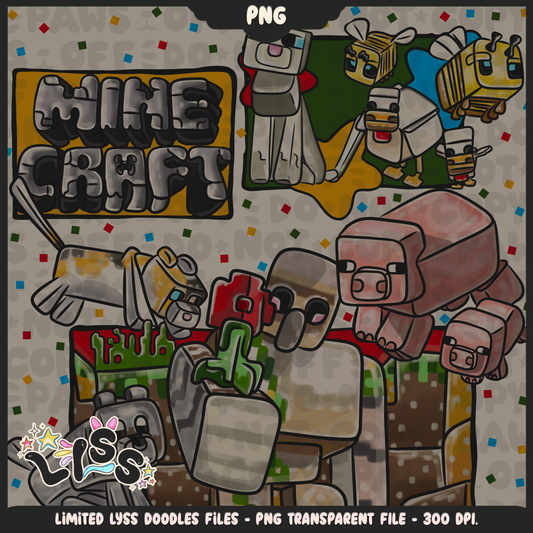 2023 - Lyss Doodles -  PNG Files - Block Game - Bold Village - 23LD019