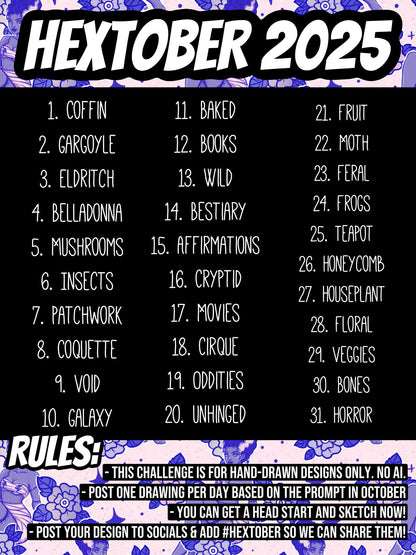 2025 - Lyss Doodles - BUNDLES - Hextober Everything Bundle - Days 1 - 31.