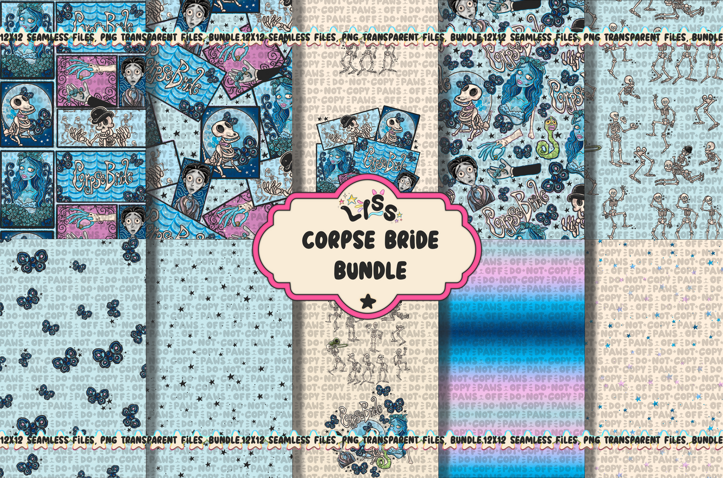 2024 - Lyss Doodles - BUNDLES - Skelly Bride Comic - 24LD075