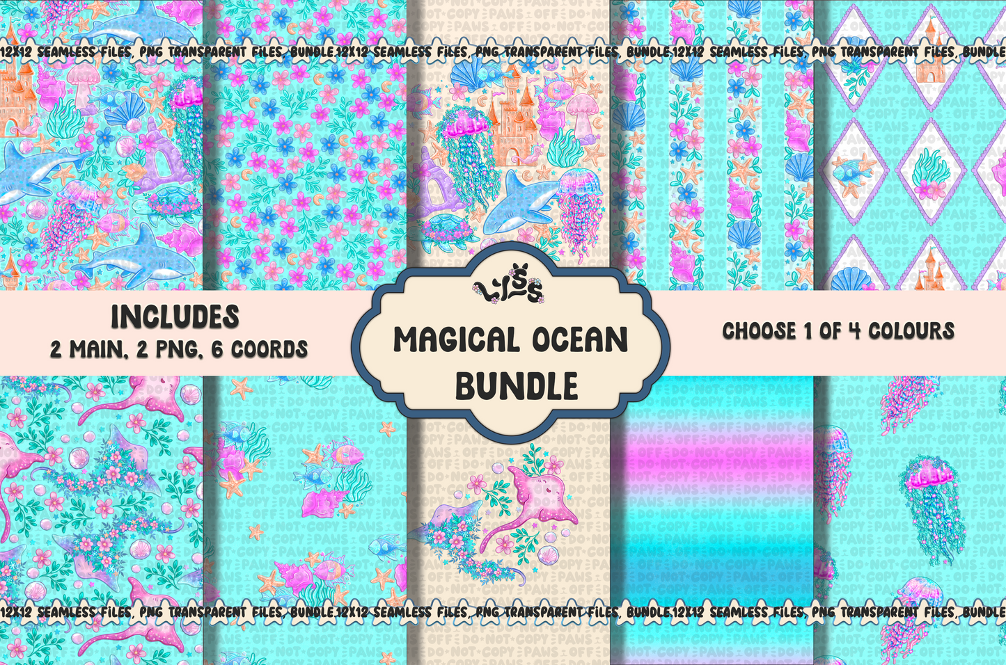 2025 - Lyss Doodles - BUNDLES - Magical Ocean - 25LD027