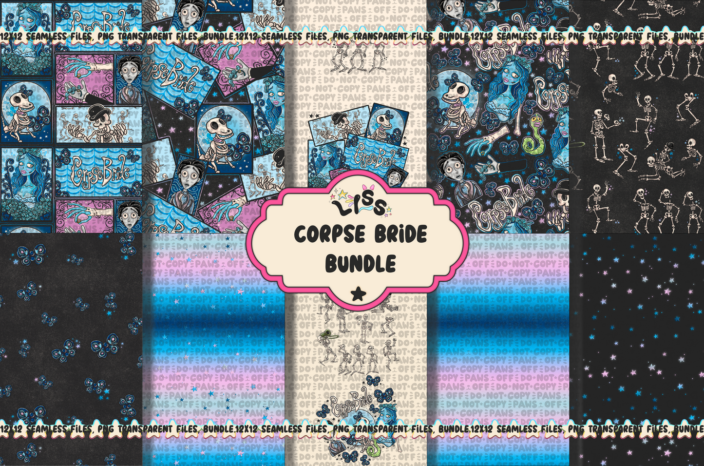 2024 - Lyss Doodles - BUNDLES - Skelly Bride Comic - 24LD075