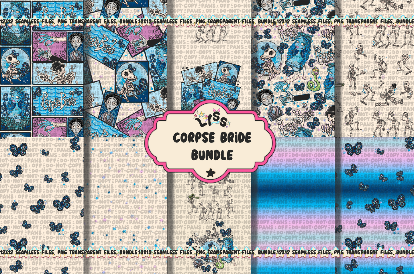 2024 - Lyss Doodles - BUNDLES - Skelly Bride Comic - 24LD075