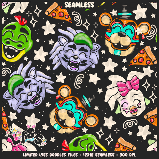 2023 - Lyss Doodles - Seamless - Mains - Animatronics - 23LD016
