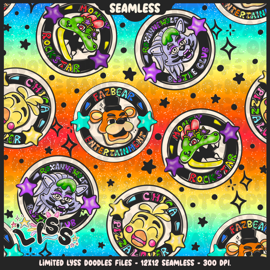2023 - Lyss Doodles - Seamless - Mains - Animatronics - 23LD016