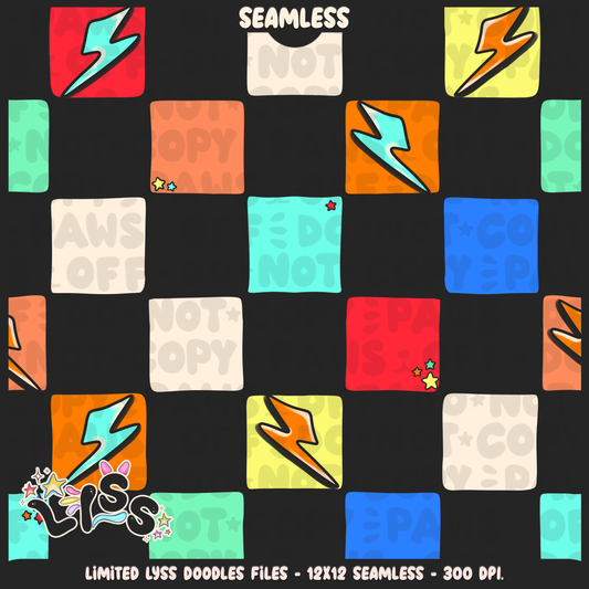 2023 - Lyss Doodles - Seamless - Coordinates - Animatronics - 23LD016