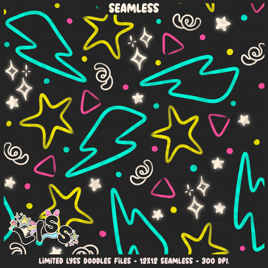 2023 - Lyss Doodles - Seamless - Coordinates - Animatronics - 23LD016