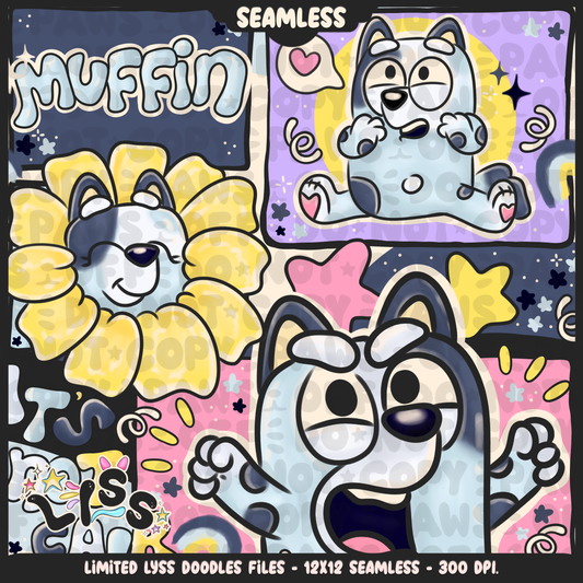2023 - Lyss Doodles - Seamless - Mains - Fun Kids - 23LD017