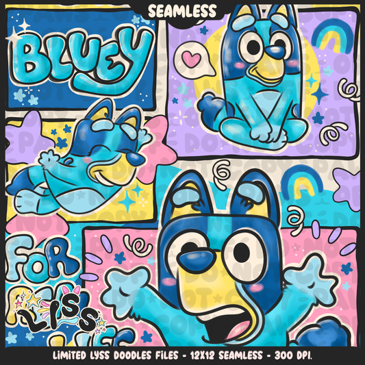 2023 - Lyss Doodles - Seamless - Mains - Fun Kids - 23LD017