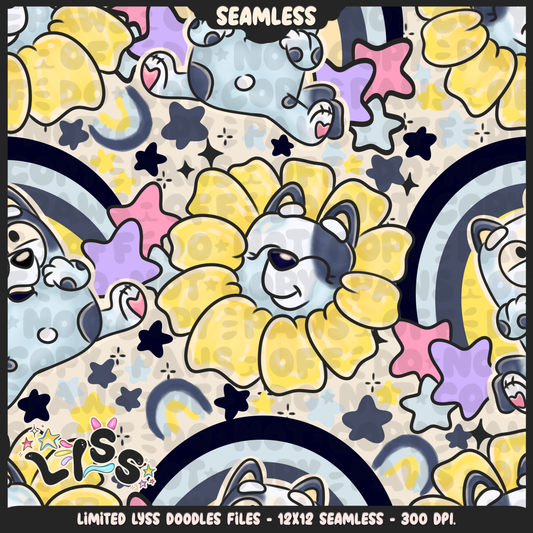 2023 - Lyss Doodles - Seamless - Mains - Fun Kids - 23LD017