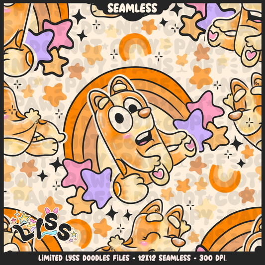 2023 - Lyss Doodles - Seamless - Mains - Fun Kids - 23LD017