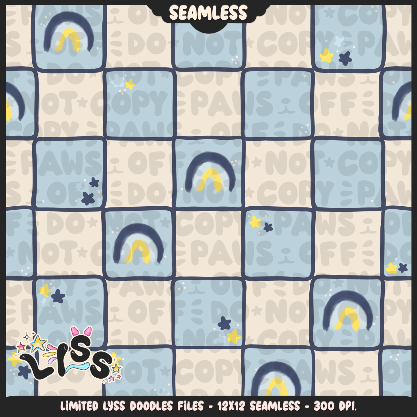 2023 - Lyss Doodles - Seamless - Coordinates - Fun Kids - 23LD017