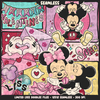 2023 - Lyss Doodles - Seamless - Mains - Lovers - 23LD018