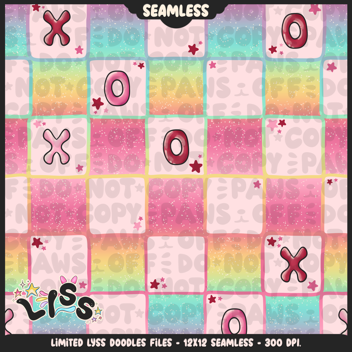 2023 - Lyss Doodles - Seamless - Coordinates - Lovers - 23LD018