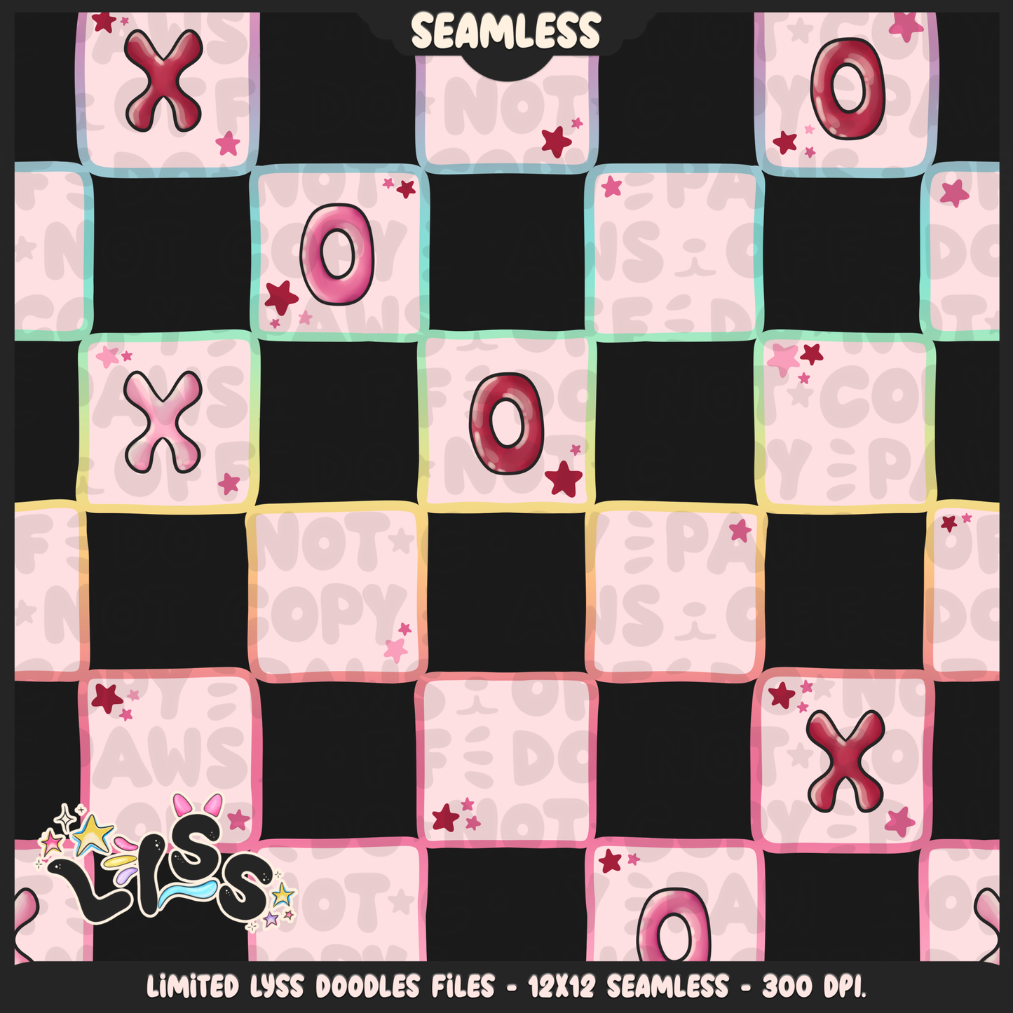 2023 - Lyss Doodles - Seamless - Coordinates - Lovers - 23LD018