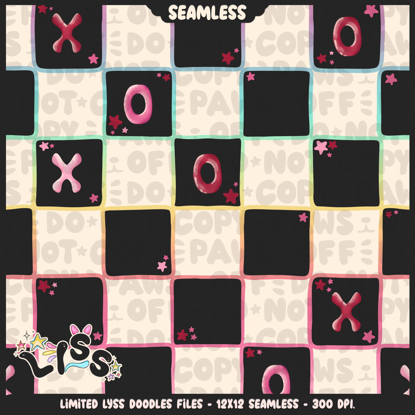 2023 - Lyss Doodles - Seamless - Coordinates - Lovers - 23LD018