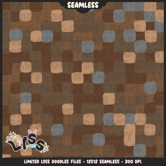 2023 - Lyss Doodles - Seamless - Coordinates - Block Game - Block Textures - 23LD019