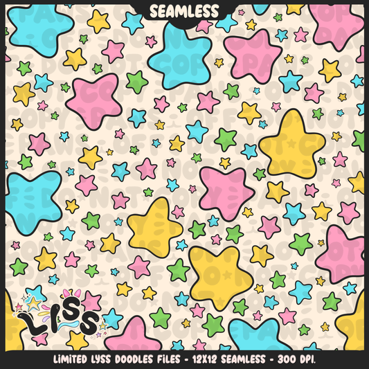 2023 - Lyss Doodles - Seamless - Coordinates - Block Game - Cutesy Village - 23LD019