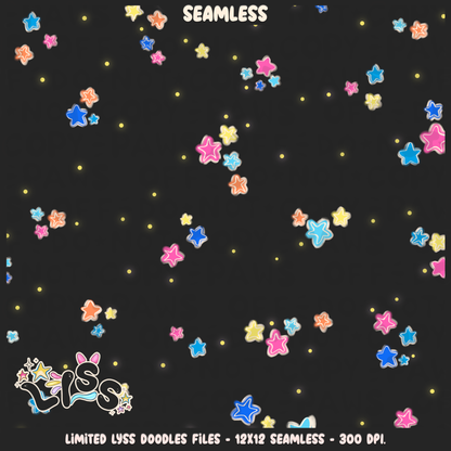 2023 - Lyss Doodles - Seamless - Coordinates - Retro Games - 23LD020