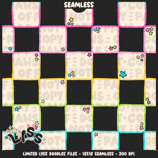 2023 - Lyss Doodles -  Seamless - Coordinates - Poke Collab - Eve - 23LD023