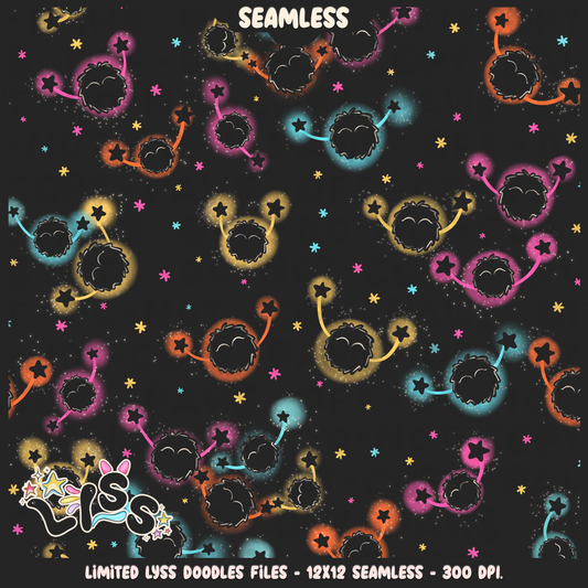 2023 - Lyss Doodles -  Seamless - Coordinates - Studio Cuties - 23LD022