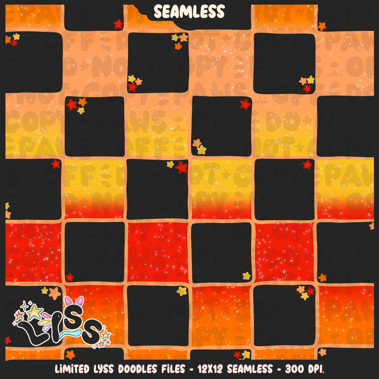 2023 - Lyss Doodles -  Seamless - Coordinates - Poke Collab - Teddi - 23LD024