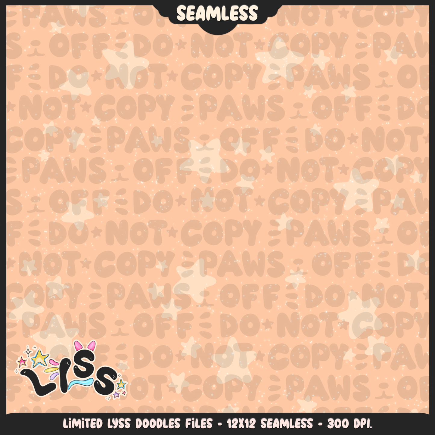 2023 - Lyss Doodles -  Seamless - Coordinates - Poke Collab - Teddi - 23LD024