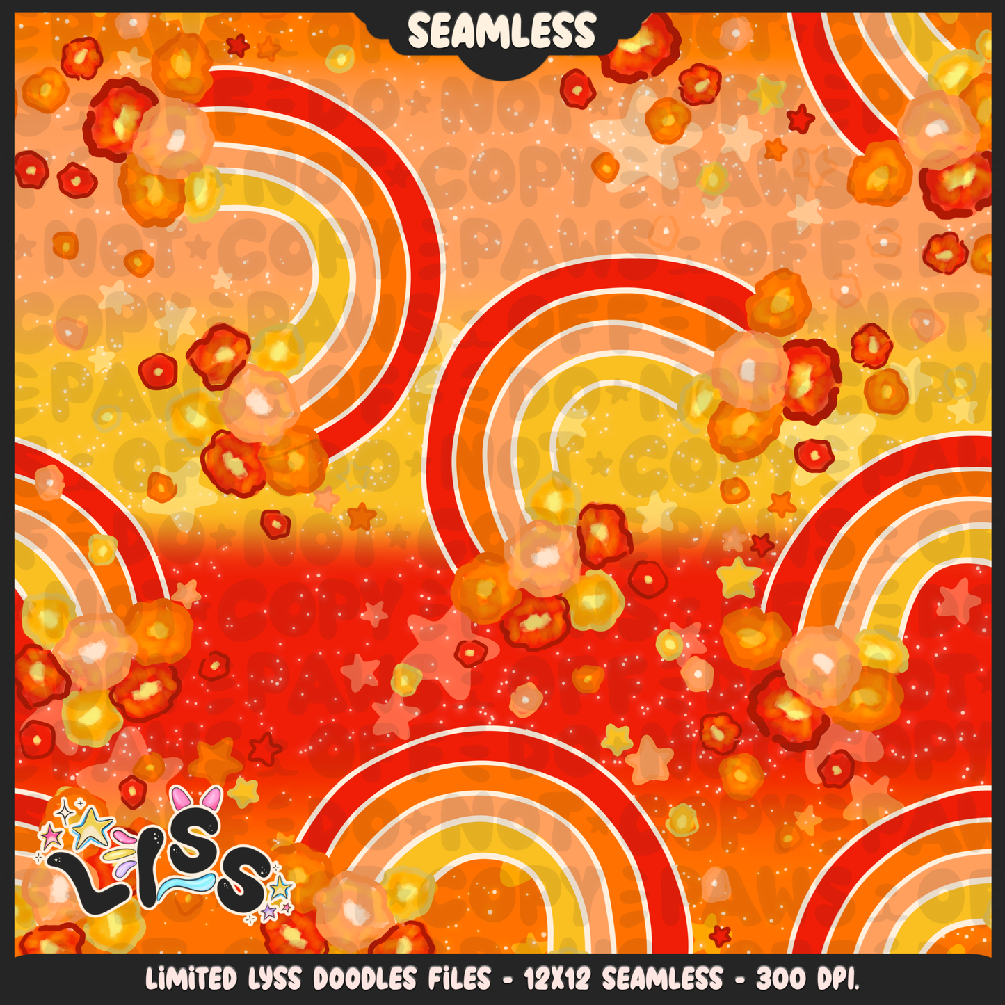 2023 - Lyss Doodles -  Seamless - Coordinates - Poke Collab - Teddi - 23LD024