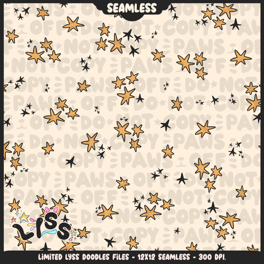 2023 - Lyss Doodles -  Seamless - Coordinate - Magical World - Stars - 23LD026