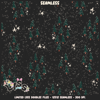 2023 - Lyss Doodles -  Seamless - Mains - Magical World - Trees - 23LD026