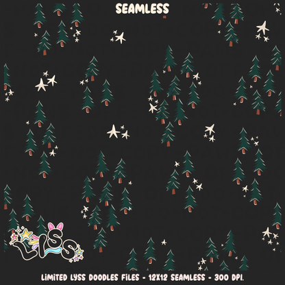 2023 - Lyss Doodles -  Seamless - Mains - Magical World - Trees - 23LD026