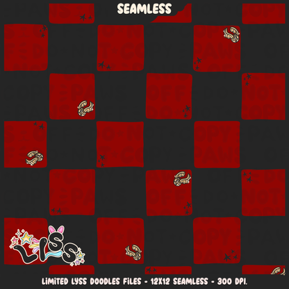 2023 - Lyss Doodles -  Seamless - Coordinate - Magical World - Checkers - 23LD026